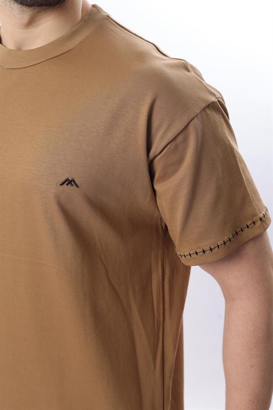 MDX Cappuccino Embroidered Detail Men's T-shirt E7112 - Kidderminster