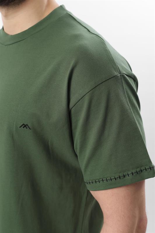 MDX Haki Embroidered Detail Men's T-shirt E7112 - Kherson