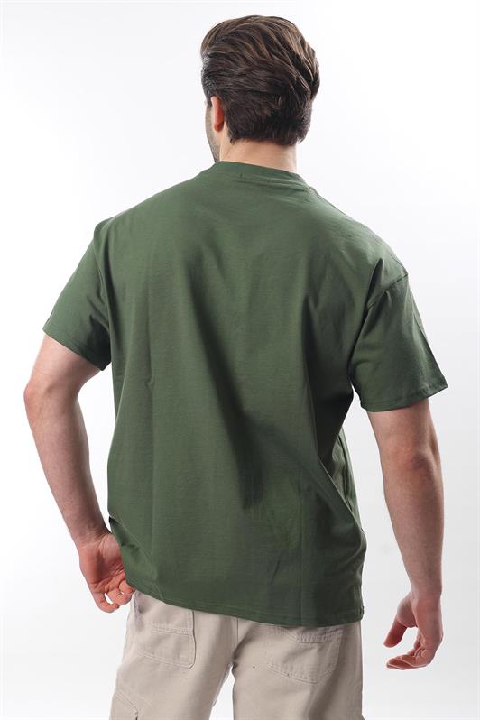 MDX Haki Bicycle Collar Printed Men's T-shirt E7110 - Havant