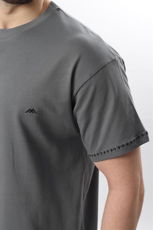 MDX Men's T-shirt with Smoke Embroidery Detail E7112 - Marijampolė