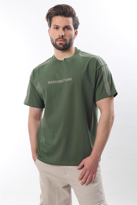 MDX Haki Bicycle Collar Printed Men's T-shirt E7110 - Havant