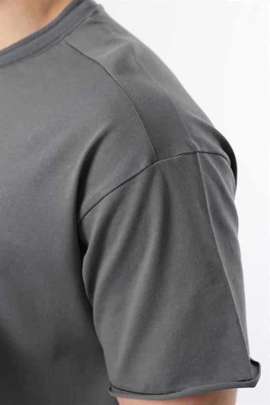MDX Madmext Smoke Bicycle Neck Basic Men's T-Shirt E7105 - Hot Springs