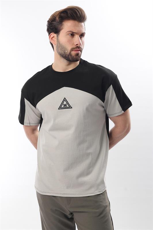 MDX Black OverFit Men's T-shirt with Garnish E7104 - Hoogeveen