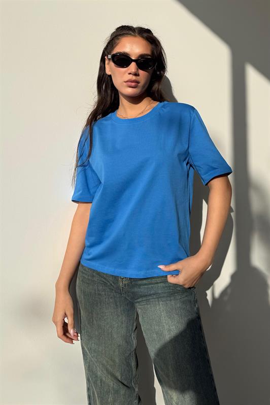 MDX Saks 100% Cotton Padded Oversize Women's T-shirt Mg2442 - Orizaba
