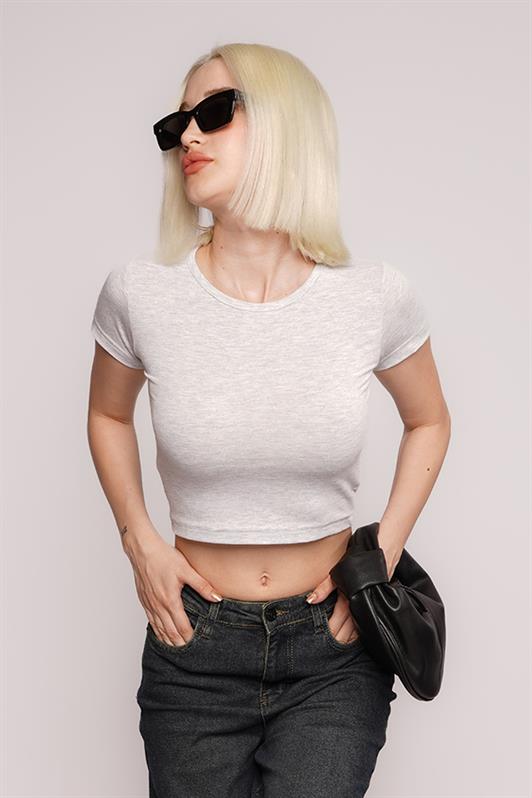 MDX Gray Basic Women's T-shirt / Slim Fit MG1681 - Mason