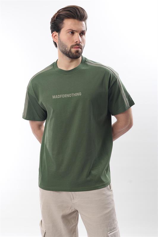 MDX Haki Bicycle Collar Printed Men's T-shirt E7110 - Havant