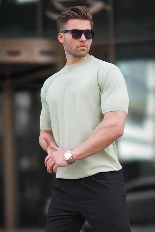 MDX Green Bicycle Collar Basic Men's T-Shirt 6883 - Kamianske