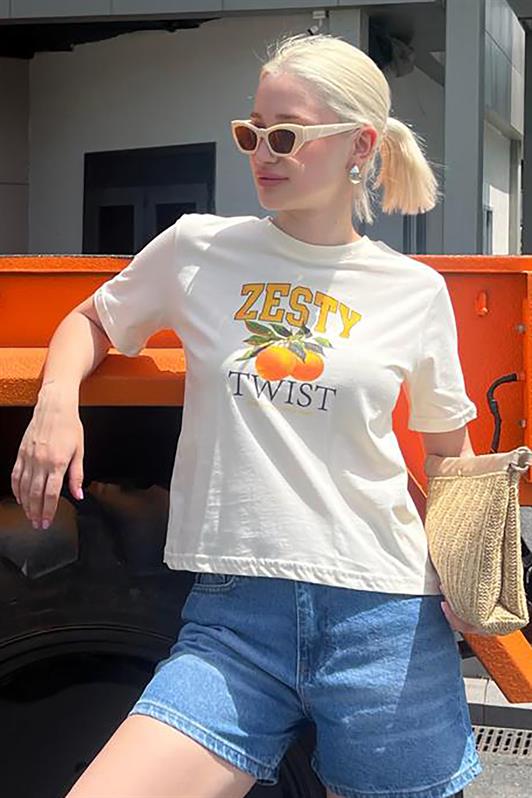 MDX Yellow Bicycle Collar Cotton Short Sleeve Women's T-Shirt MG2150 - Small Heath