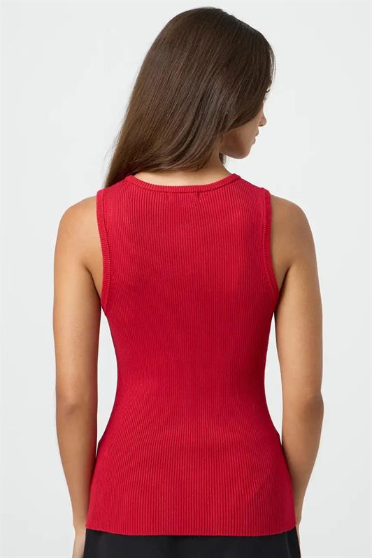 MDX Red Zero Sleeve Buttoned Knit T-shirt MG2102 - San Diego