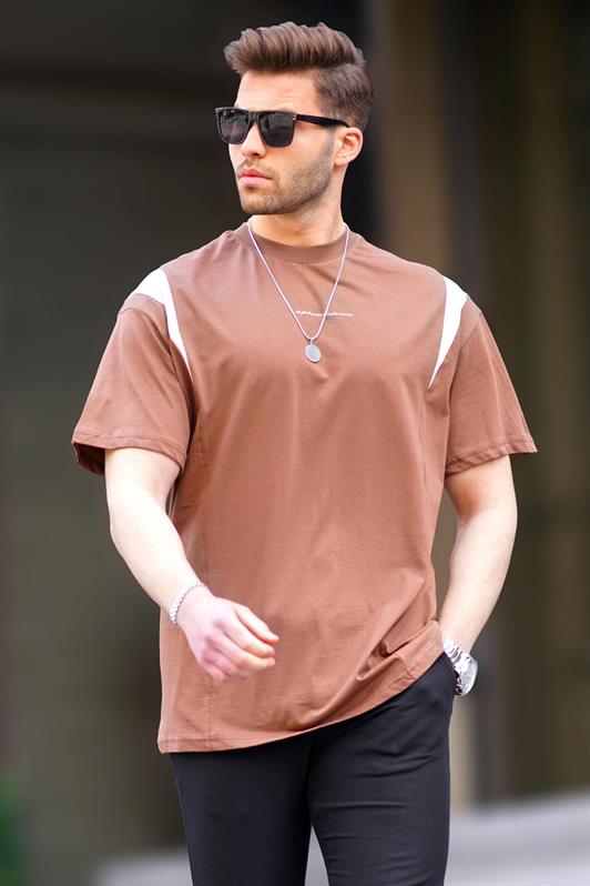MDX Brown Oversized Bicycle Neck T-shirt 7003 - Hoogvliet