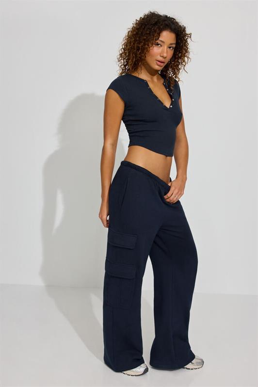 MDX Navy Blue Henley Snap Closure Women's T-Shirt MG2306 - Torrelavega