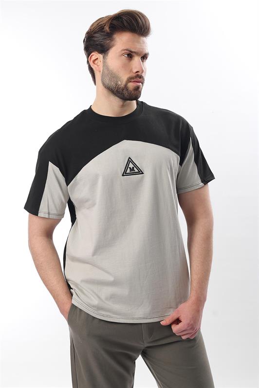 MDX Black OverFit Men's T-shirt with Garnish E7104 - Hoogeveen