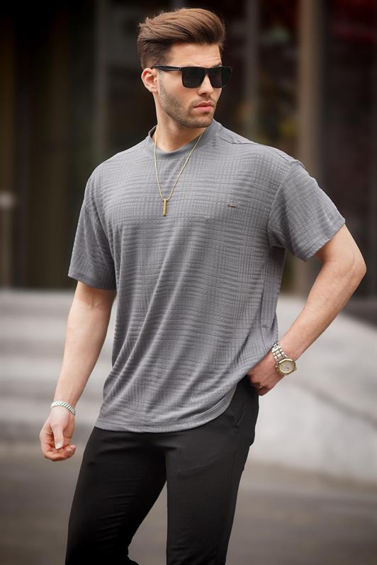 MDX Smoke Oversize Bicycle Neck Men's T-shirt 6191 - Hinesville