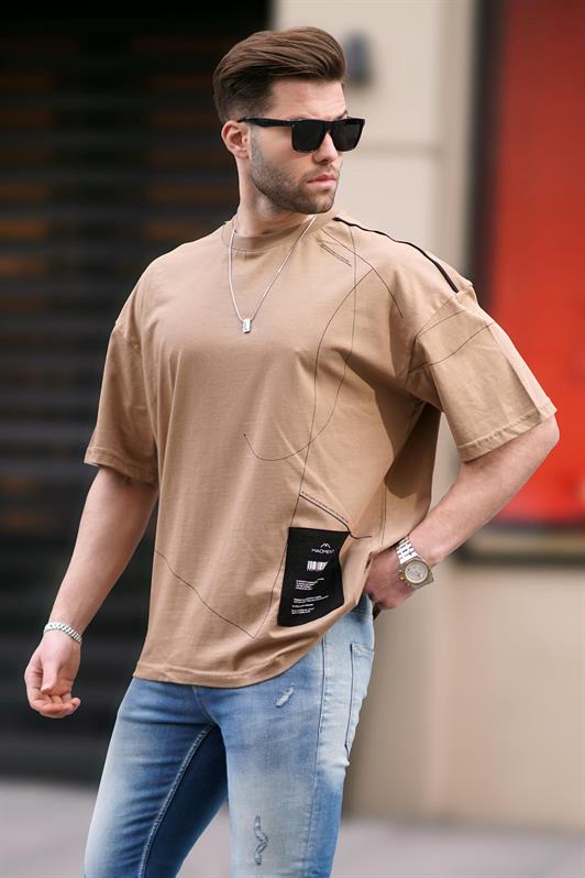 MDX Cappuccino Patterned Oversized Men's T-shirt 7004 - Hagerstown