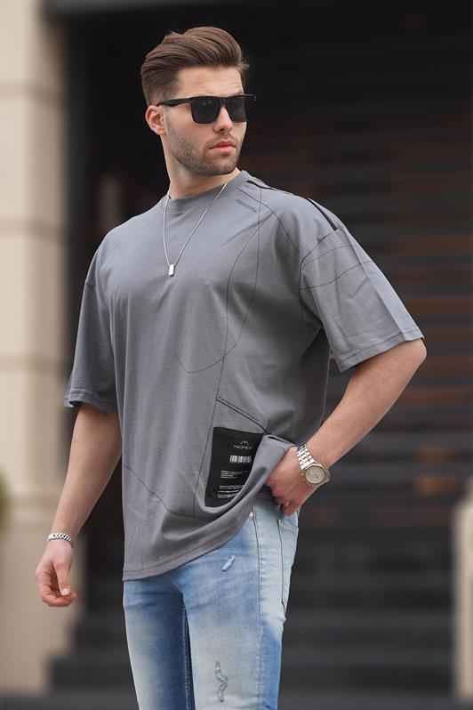 MDX Smoke Patterned Oversized Men's T-shirt 7004 - Ahlen