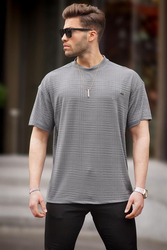 MDX Smoke Oversize Bicycle Neck Men's T-shirt 6191 - Hinesville