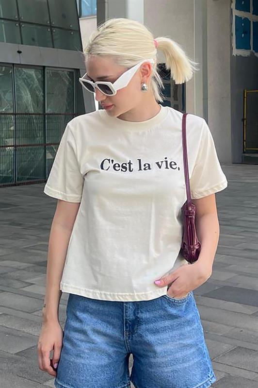 MDX Black Bicycle Collar Cotton Short Sleeve Women's T-Shirt MG2150 - La Presa