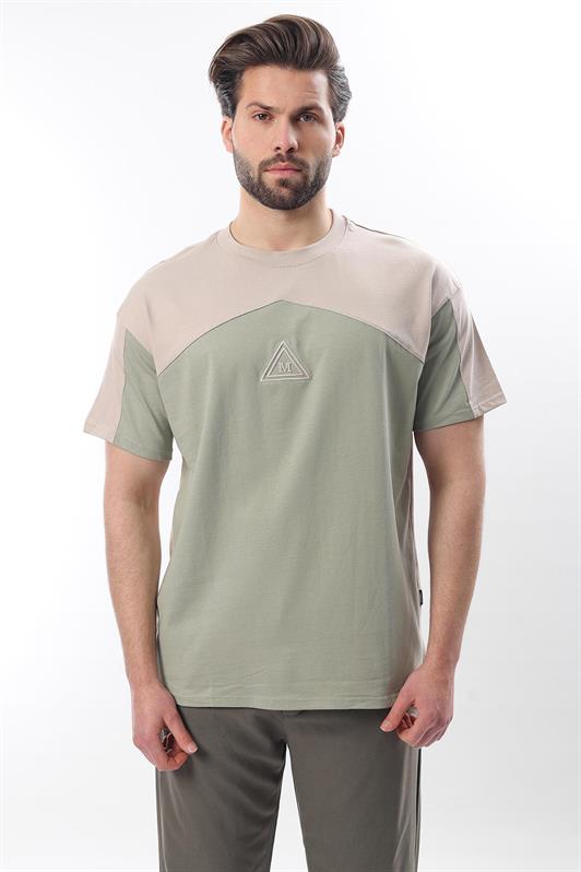 MDX Beige OverFit Yarn Dyed Men's T-shirt E7104 - Zhlobin