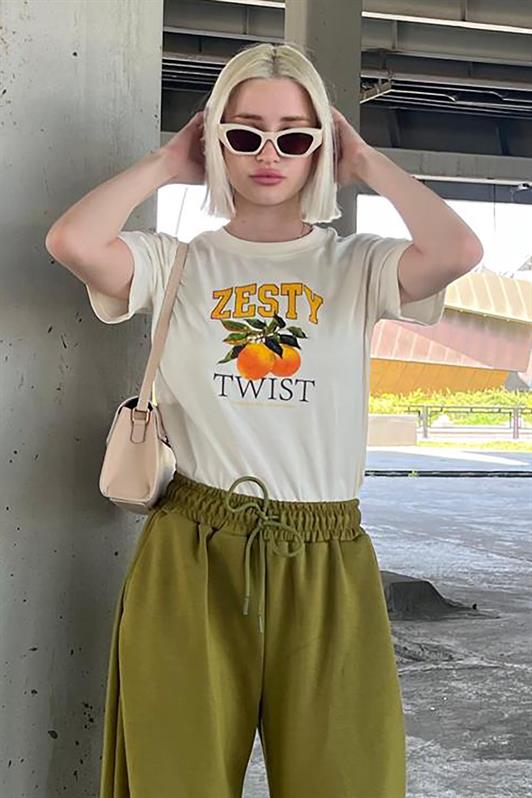 MDX Yellow Bicycle Collar Cotton Short Sleeve Women's T-Shirt MG2150 - Small Heath