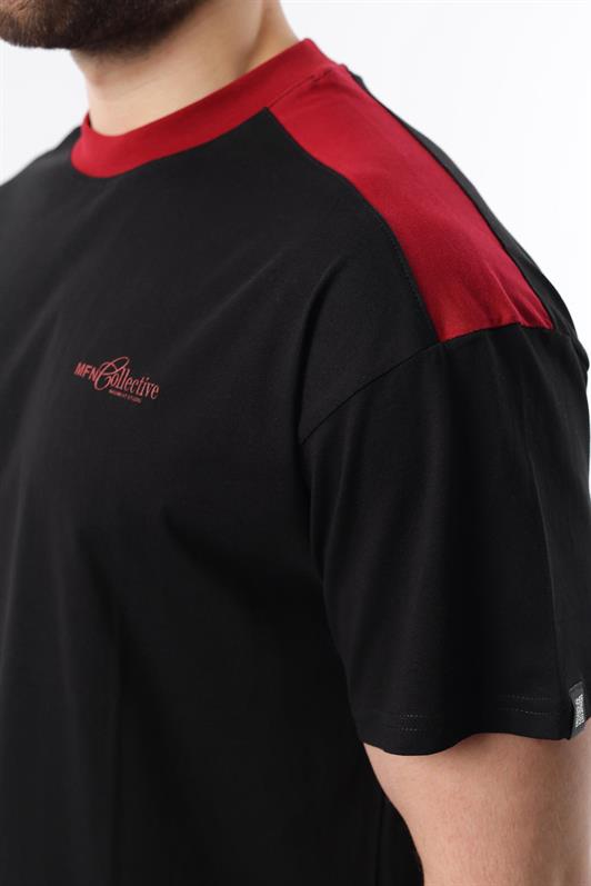 MDX Madmext Black Bicycle Collar Printed Men's T-Shirt E7114 - Paços de Ferreira