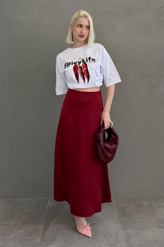 MDX White 100% Cotton Printed Women's T-shirt Mg2452 - Wilrijk