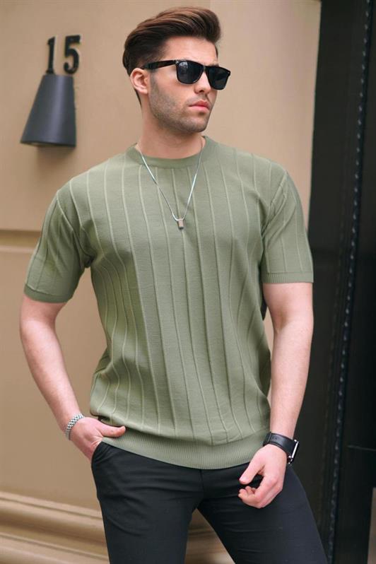 MDX Madmext Men's Mint Green T-Shirt 5684 - Tomelloso