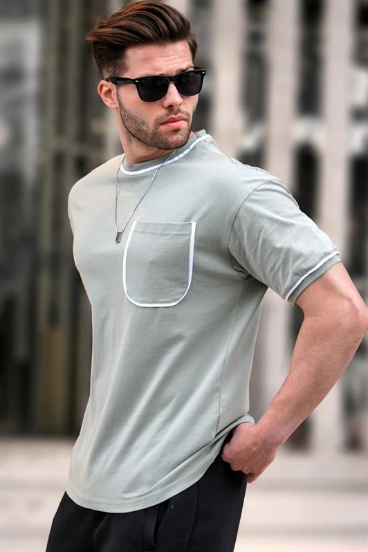 MDX Mint Green Pocket Detailed Men's T-Shirt 6176 - Holland