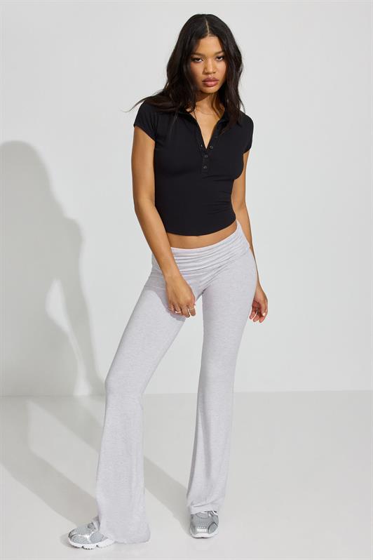 MDX Black Polo Neck Basic Women's T-Shirt Mg2455 - Vicenza