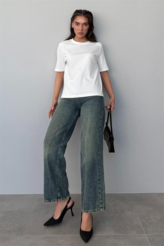MDX White 100% Cotton Padded Oversized Women's T-shirt Mg2442 - Alphen aan den Rijn