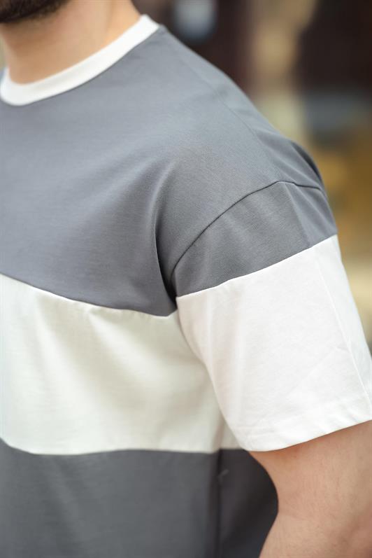 MDX Smoke Oversize Color Block Bicycle Neck T-shirt 7020 - Hamburg