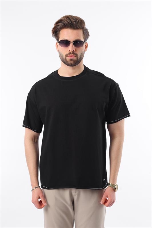 MDX Madmext Black Bicycle Collar Basic Men's T-Shirt E7105 - Manukau City