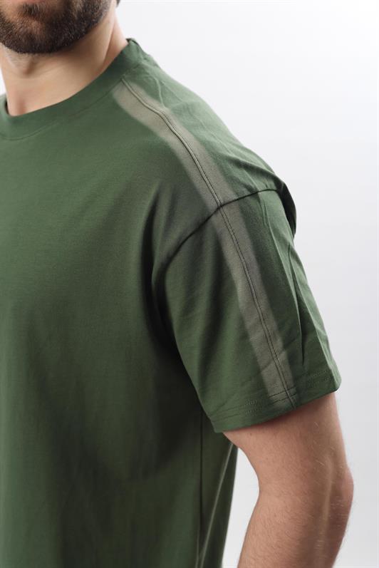 MDX Haki Bicycle Collar Printed Men's T-shirt E7110 - Havant