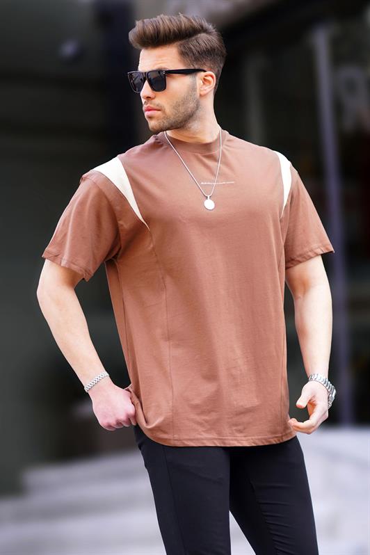 MDX Brown Oversized Bicycle Neck T-shirt 7003 - Hoogvliet