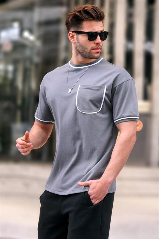 MDX Smoke Pocket Detailed Men's T-shirt 6176 - La Seyne-sur-Mer