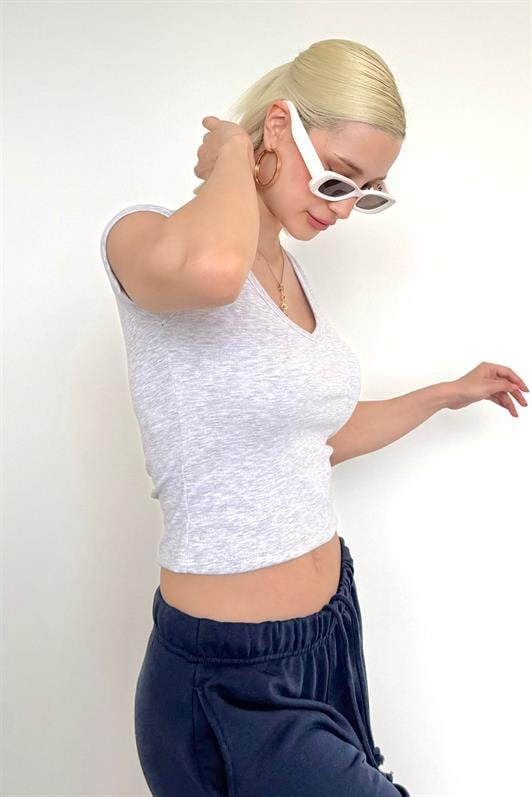 MDX Carmel V-Neck Basic Women's T-Shirt Mg2450 - Marseille