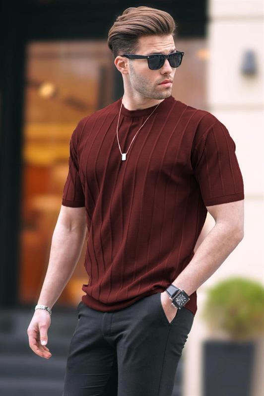 MDX Madmext Men's Burgundy T-shirt 5684 - Villafranca del Panadés