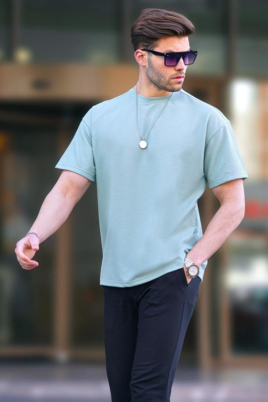 MDX Çağla Green Basic Oversize Men's T-shirt 7010 - Saarbrücken