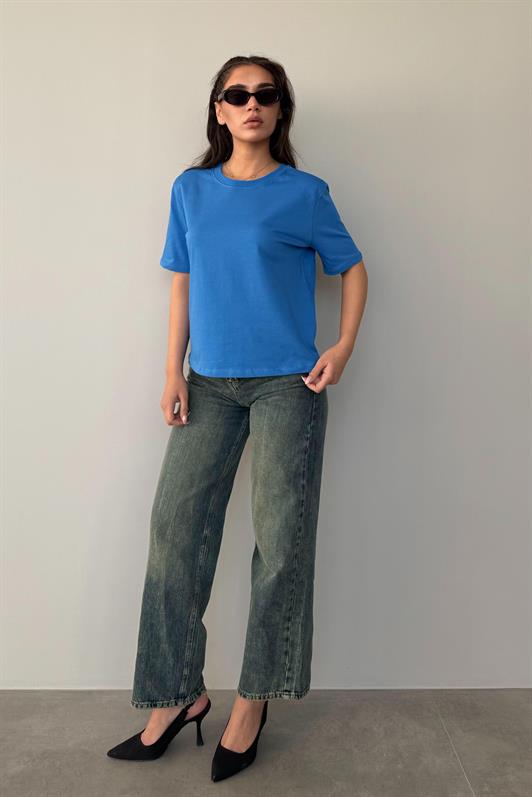 MDX Saks 100% Cotton Padded Oversize Women's T-shirt Mg2442 - Orizaba
