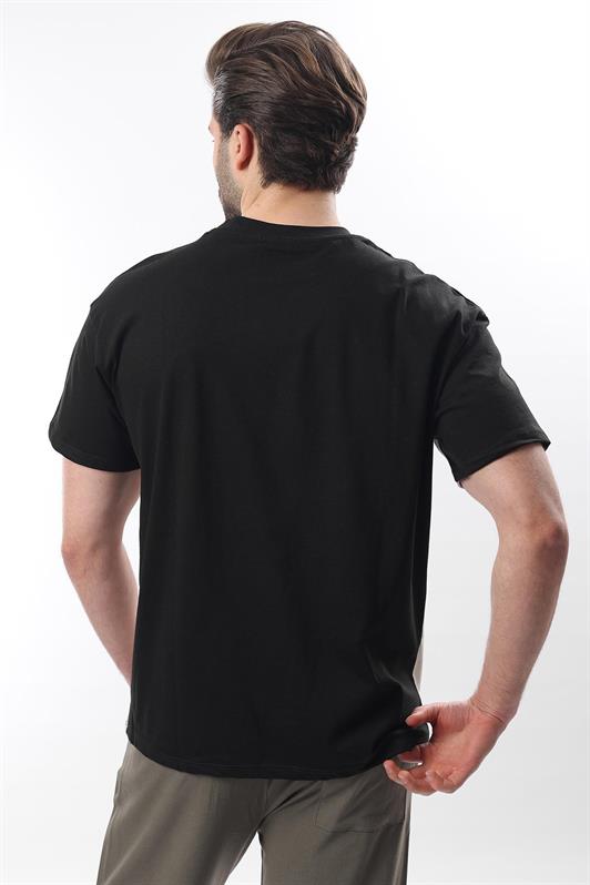 MDX Black OverFit Men's T-shirt with Garnish E7104 - Hoogeveen