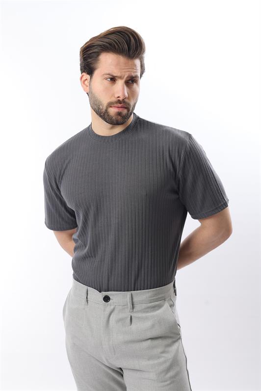 MDX Men's T-shirt with Smoky Scented Line Design Bike Collar E7122 - Plasencia