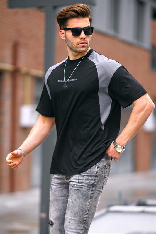 MDX Black Bicycle Collar Oversized T-shirt 7002 - Skenderaj