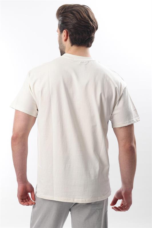 MDX Ekru OverFit Yarn Dyed Men's T-shirt E7104 - Montréal