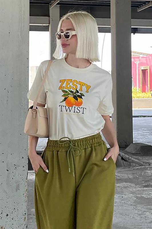 MDX Yellow Bicycle Collar Cotton Short Sleeve Women's T-Shirt MG2150 - Small Heath