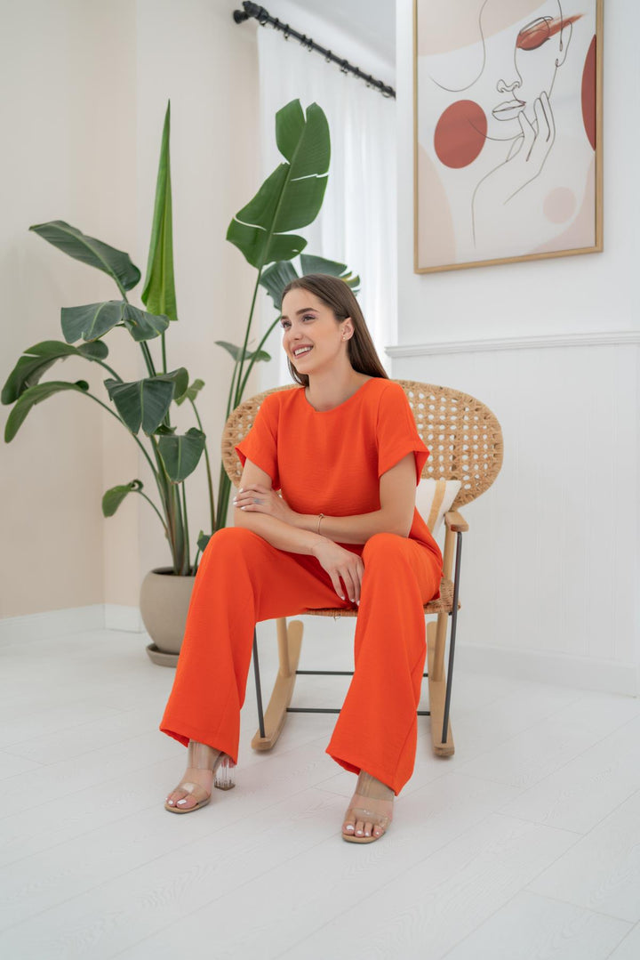 ELS T-Shirt and Pants Set - Orange - Pokrov