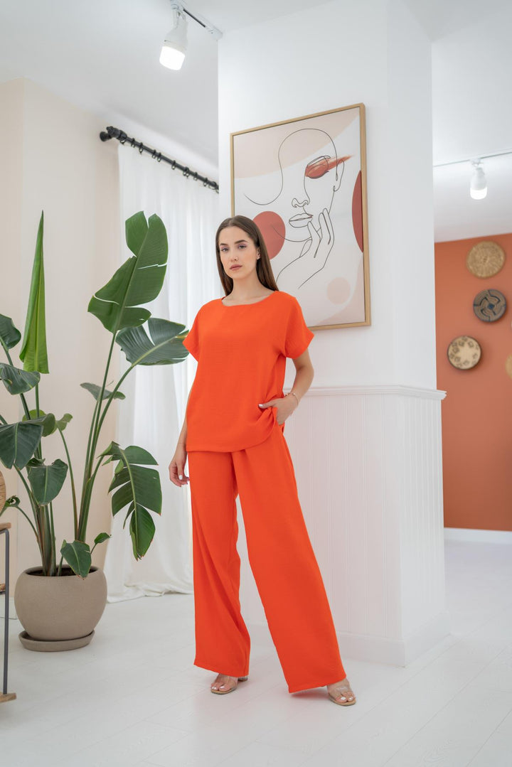 ELS T-Shirt and Pants Set - Orange - Pokrov