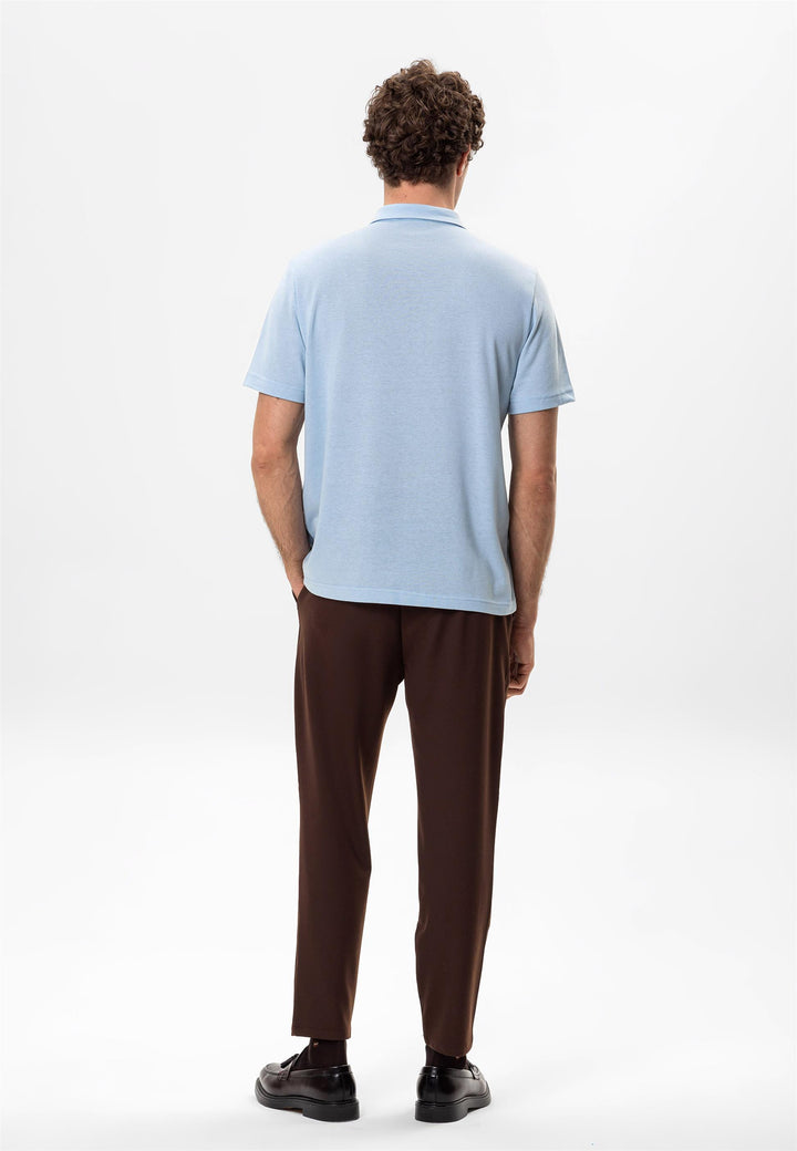 ANT Polo Neck Zippered Men's T-Shirt - Casalnuovo di Napoli