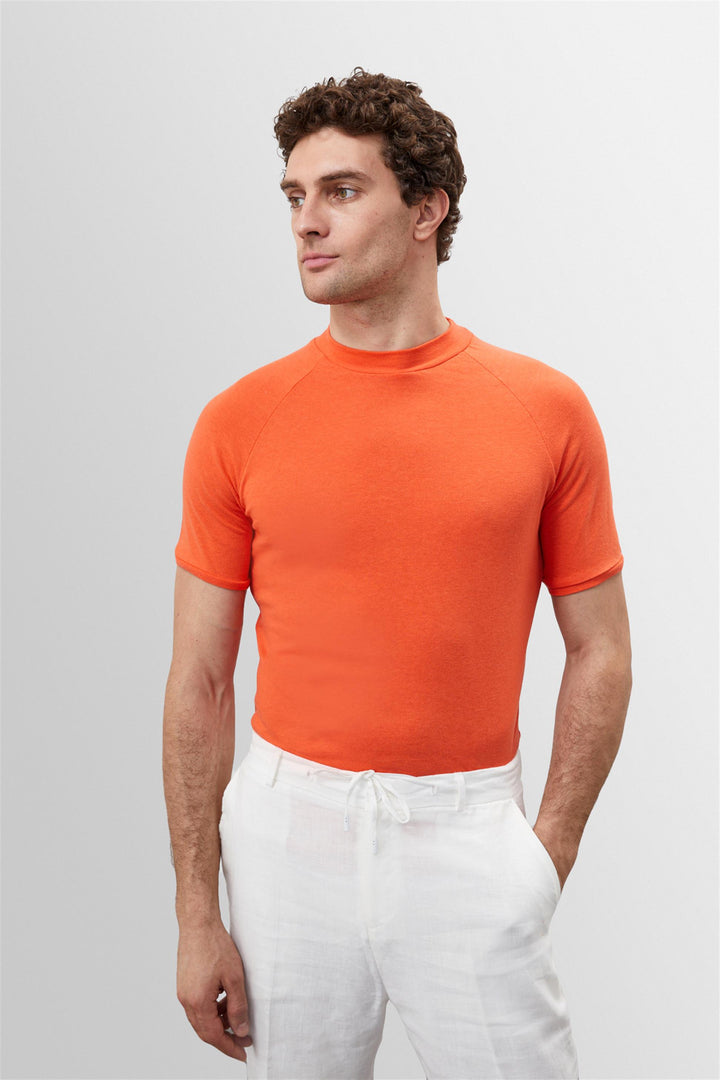 تي شيرت رجالي ANT Slim Fit برقبة دائرية - Leigh