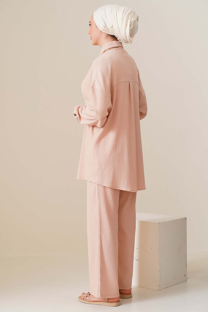 BGD Women T5858 Knitted Hijab Two-Piece Set - Biscuit - Avondale