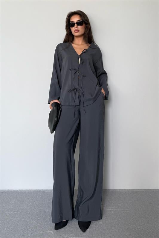 MDX Smoke Front Tied Top and Bottom Set Mg2473 - Joliette