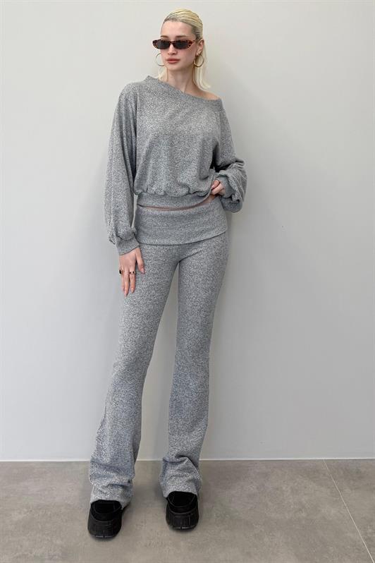 MDX Gray Blouse Pants Set Mg2289 - Lynwood